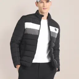 U.S. Polo Assn. Black Regular Fit Striped Jacket-picture-35