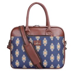 THE CLOWNFISH Printed Jute Laptop Bag-53