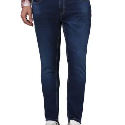 celio* Indigo Blue Lightly Washed Skinny Fit Jeans-image-68