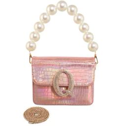 Esbeda Pink Textured Small Sling Handbag-image-73
