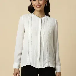 Allen Solly White Regular fit Solid Shirt-image-67