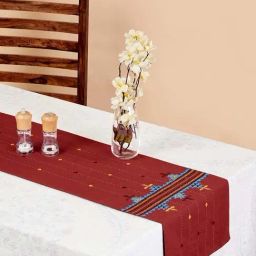 Fabindia Soof Multicolor Cotton Small Runner-48