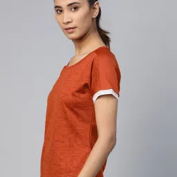 ALCIS Rust Printed T-Shirt image 3