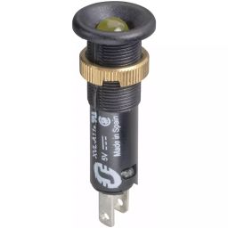 Schneider Electric X VL Series Yellow 12 V 8 mm Panel Mount Indicator, XVLA125-34