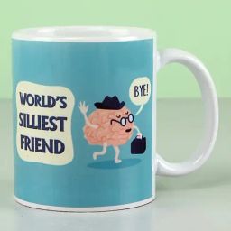 FNP Multicolor Ceramic World Silliest Friend Funky Mug (325 ml)-27