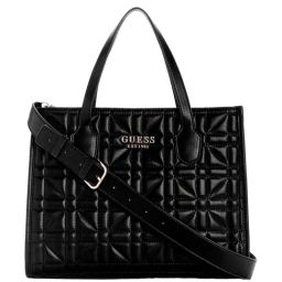 GUESS Black Quilted Tote-image-42