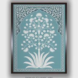 Indian Classic Art Multicolor Canvas Abstract Wall Art-image-73