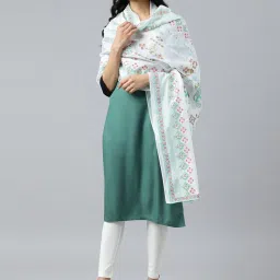 W White Printed Dupatta image 2