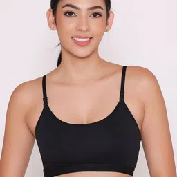 INKURV Pack of 3 Solid Bra Full Coverage Non Padded Non-Wired image 2