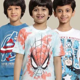 Kidsville Multicolor Cotton Printed T-Shirt-image-59