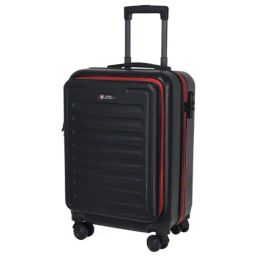 Swiss Military Black Striped Hard Medium Trolley Bag - 20 cm-picture-23