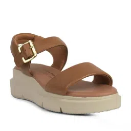 Hush Puppies Women's Tan Ankle Strap Sandals-image-80