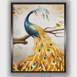 Indian Classic Art Multicolor Canvas Abstract Wall Art-image-91