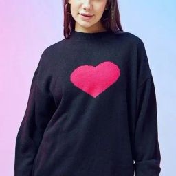 Bewakoof Black Graphic Loose Fit Sweater-picture-18