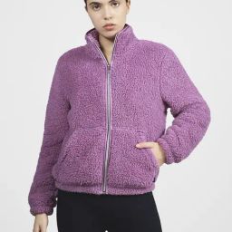 Skechers Purple Polyester Loose Fit Jackets-picture-25