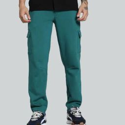 Puma Green Regular Fit Printed Trackpants-picture-18