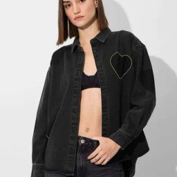 The Souled Store Black Cotton Embroidered Jacket-picture-46