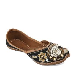 Desi Colour Women's Black Ethnic Juttis-image-48