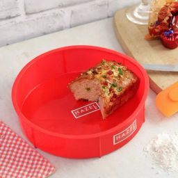 HAZEL Small Silicon Round Cake Mould 15.5 cm, 1 Pc, Red-12