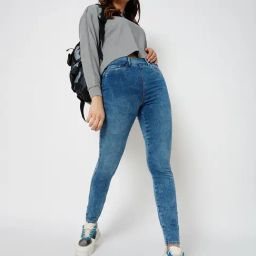 Only Blue Blended Super Skinny Fit Jeggings-picture-20