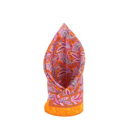 Alvaro Castagnino Orange & Pink Printed Pocket Square-image-49