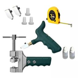 Flamingo Glass Cutter Tool Set Ceramic with 2 in 1 Hand Grip Tile Breaking Divider 15 cm Aluminium Green-image-50
