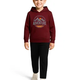 HELLCAT Boys Printed Long Sleeves Sweatshirt With Jogger-picture-49