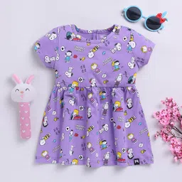 YK X Minute Mirth Infant Girls Printed Cotton Fit & Flare Dress-picture-58