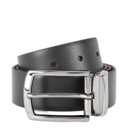 United Colors of Benetton Bagno Black & Tan Leather Reversible Belt for Men-image-94