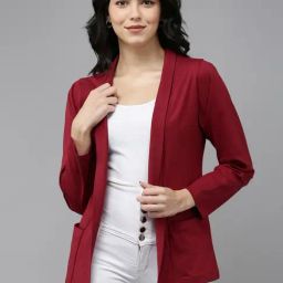 Kryptic Maroon Cotton Shrug-16