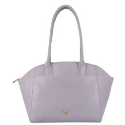 Baggit Lilac Solid Medium Bowler Handbag-image-61