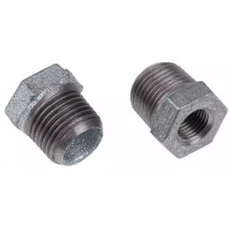 Georg Reducer Bush Fischer Galvanised malleable Iron Fitting Straight male BSPT 1/2in to Female BSPP 1/4in, 770241219 (Pack of 5)-image-42