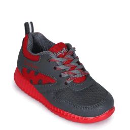 Lucy & Luke By Liberty Kids Red & Grey Lace up Shoes-image-85