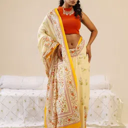 BUTA BUTI Floral Printed Pure Cotton Saree-picture-52