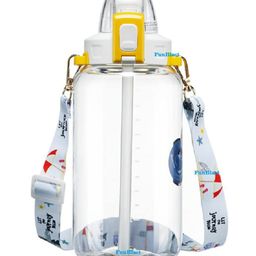 FunBlast Water Bottle with Straw White - 1200 ml-picture-12