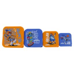 Smily Kiddos 4 in 1 Lunch Box Robot Themed Set Of 4 - Multicolor-2