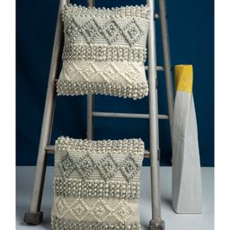 Hosta Homes Pure Cotton Hand Crafted Cushion Covers Pack of 2 - Multicolour-image-58