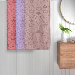 FABINALIV Set of 3 Multicolor Geometric Cotton Kids Bath Towels (110X60 cm)-image-31
