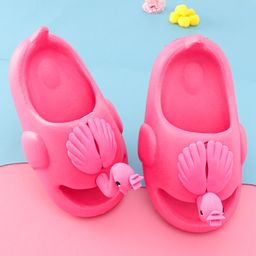 Oh! Pair Slip On Clogs with Duck Applique - Rose Red-picture-25