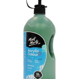 Mont Marte Acrylic Colour Paint 1 Litre - Sap Green-image-89