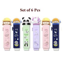 Asera Fancy Kawaii Cutter Style Erasers with Clutch Mechanism for Kids (Mix Design) (Set of 6)-10
