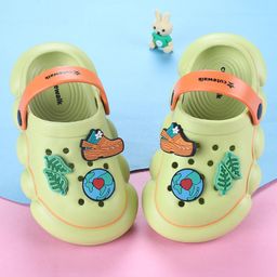 Cute Walk by Babyhug Back Strap Closure Clogs With Applique - Yellow-image-29