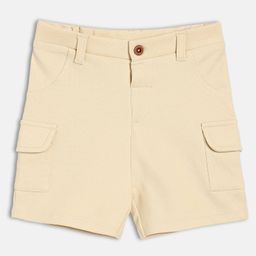 MINI KLUB Cotton Woven Solid Shorts - Beige-image-98