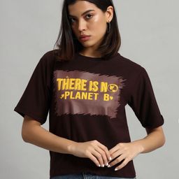 AECK Women Printed Pockets T-shirt-image-83