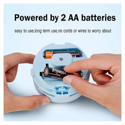 KolorFish  Mini Crumb Vacuum Cleaner Portable Desktop Sweeper Handheld Cordless Multi function  -Blue image 5