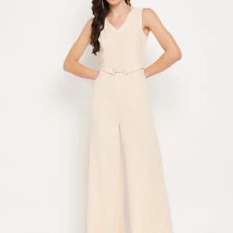 Camla Beige Regular Fit Jumpsuit-picture-18