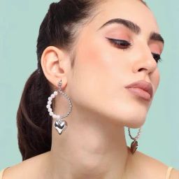 Sohi Gold Plated Party Designer Stone Drop Earrings image 2