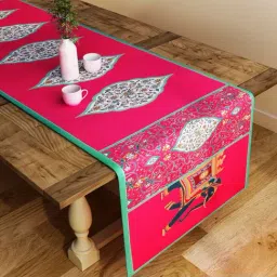 SEJ by Nisha Gupta Pink Table Runner - Set of 1-25