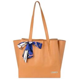 Bagsy Malone Brown Solid Medium Tote Handbag-image-91