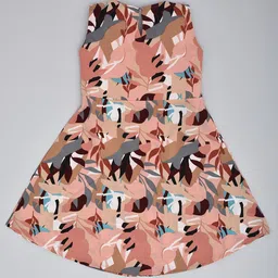 we11 Girls 1 Print Chiffon Sheath Midi Dress Abstract Printed Sheath-picture-18